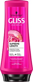 Gliss Supreme Length Conditioner - Балсам за дълга коса, склонна към увреждане от серията "Supreme Length" - балсам