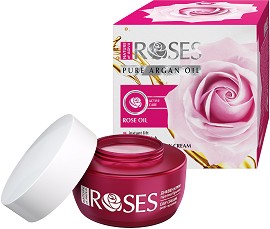 Nature of Agiva Roses Anti-Wrinkle Day Cream - Крем за лице против бръчки с роза и арган от серията "Roses" - крем