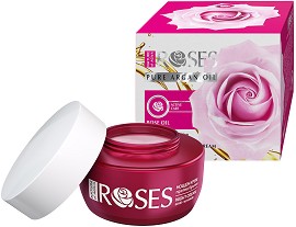 Nature of Agiva Roses Anti-wrinkle Night Cream - Нощен крем за лице против бръчки от серията "Roses" - крем