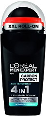 L'Oreal Men Expert Carbon Protect Anti-Perspirant Roll-On - Ролон против изпотяване за мъже от серията Men Expert - дезодорант