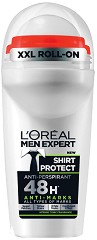 L'Oreal Men Expert Shirt Protect Anti-Perspirant Roll-On - Ролон за мъже против изпотяване от серията Men Expert - дезодорант