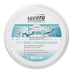 Lavera Basis Sensitiv Soft Moisturizing Cream - Хидратиращ крем за лице, ръце и тяло от серията "Basis Sensitiv" - крем