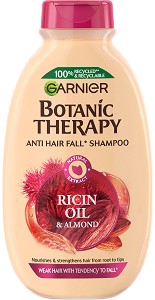 Garnier Botanic Therapy Ricin Oil & Almond Shampoo - Шампоан за слаба коса, склонна към накъсване с масла от рицин и бадем - шампоан