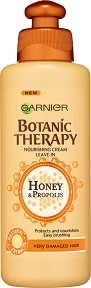 Garnier Botanic Therapy Honey & Propolis Nourishing Cream - Подхранващ крем за увредена коса от серията Honey & Propolis - крем