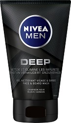 Nivea Men Deep Face & Beard Wash - Измиващ гел за лице и брада за мъже от серията "Deep" - гел