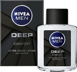 Nivea Men Deep After Shave Lotion - Лосион за след бръснене от серията "Deep" - лосион