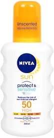 Nivea Sun Protect & Sensitive Spray SPF 50 -        Sun - 