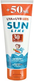 Sun Like Kids Sunscreen Lotion Carotene+ SPF 30 - Детски слънцезащитен лосион с каротен и витамини - лосион