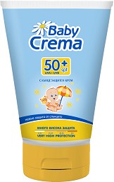 Baby Crema Sunscreen SPF 50+ - Слънцезащитен крем за лице и тяло за бебета и деца - крем