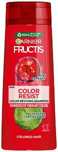 Garnier Fructis Goji Color Resist Shampoo - Шампоан за боядисана коса от серията Fructis - шампоан