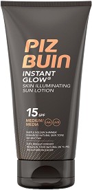 Piz Buin Instant Glow Skin Illuminating Sun Lotion - Слънцезащитен лосион с блестящ ефект - лосион