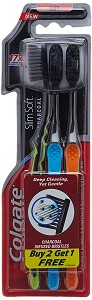 Colgate Slim Soft Charcoal -       - 2 + 1  - 