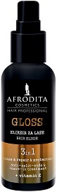 Afrodita Cosmetics Hair Professional Gloss Hair Elixir 3 in 1 - Еликсир за коса с витамин E за блясък - продукт