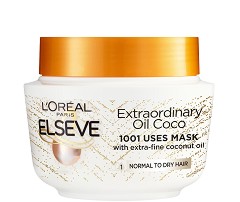 Elseve Extraordinary Oil Coconut Mask - Маска с кокосово масло за нормална до суха коса - маска