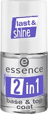 Essence Last & Shine 2 in 1 Base & Top Coat -       2  1 - 