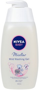 Nivea Baby Micellar Cleansing Gel - Мицеларен почистващ гел за бебета от серията "Nivea Baby" - гел