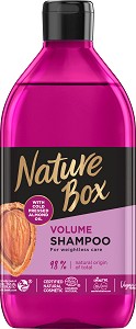 Nature Box Almond Oil Shampoo - Натурален шампоан за обем с масло от бадем - шампоан