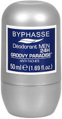 Byphasse Men Groovy Paradise Antiperspirant Roll-On -     - 