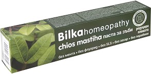 Bilka Homeopathy Chios Mastiha Toothpaste - Хомеопатична паста за зъби с натурална вода от мастиково дърво от серията "Homeopathy" - паста за зъби