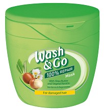 Wash & Go Mask With Shea Butter and Vegetal Keratin -             - 