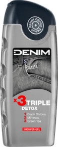 Denim Black Shower Gel -       Black -  