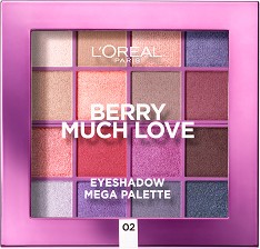 L'Oreal Berry Much Love Eyeshadow Mega Palette -   16     - 