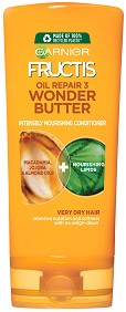 Garnier Fructis Oil Repair 3 Wonder Butter Conditioner - Подхранващ балсам за много суха и изтощена коса - балсам
