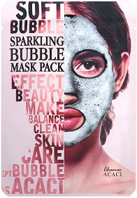 Chamos Acaci Sparkling Bubble Mask Pack - Детоксикираща бълбукаща маска за лице от серията "Acaci" - маска