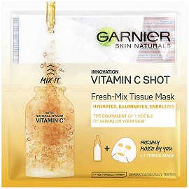 Garnier Vitamin C Shot Fresh-Mix Tissue Mask -         Vitamin C - 