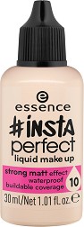 Essence #insta Perfect Liquid Make Up - Течен фон дьо тен с матов финиш - фон дьо тен