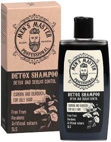 Men's Master Professional Detox Shampooo - Мъжки шампоан за мазна коса с детокс ефект - шампоан