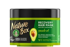Nature Box Avocado Oil Mask - Маска за суха и увредена коса с масло от авокадо - маска