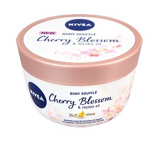 Nivea Cherry Blossom & Jojoba Oil Body Souffle - Суфле за тяло с масло от жожоба и аромат на черешов цвят - продукт
