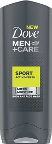 Dove Men+Care Sport Active+Fresh Body And Face Wash -        "Men+Care" -  