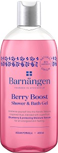 Barnangen Berry Boost Shower & Bath Gel - Душ гел и пяна за вана с екстракт от боровинка - душ гел
