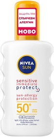 Nivea Sun Sensitive Immediate Protect Spray SPF 50+ -        Sun - 