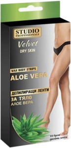 Studio Professionali Wax Body Strips Aloe Vera - Депилиращи ленти за тяло с алое вера - опаковка от 10 броя - продукт