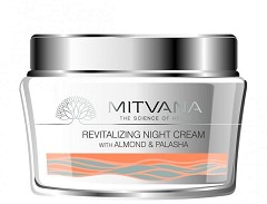 Mitvana Revitalising Night Cream - Нощен крем за лице с бадем и бутеа - крем
