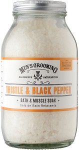Scottish Fine Soaps Men's Grooming Thistle & Black Pepper Bath & Muscle Soak - Соли за вана от серията "Men's Grooming" - продукт