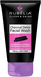 Rubelia Clear & Shine Characaol Detox Facial Wash -           "Clear & Shine" - 