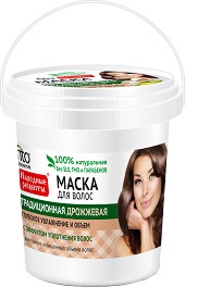 Овлажняваща маска за обем за тънка коса Fito Cosmetic - От серията Народни рецепти - маска