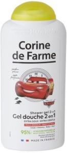 Corine de Farme Cars Extra Gentle Shower Gel 2 in 1 - Детски душ гел за коса и тяло от серията "Колите" - продукт
