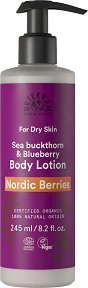 Urtekram Nordic Berries Body Lotion - Био лосион за тяло за суха кожа от серията "Nordic Berries" - лосион