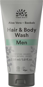 Urtekram Men Aloe Vera Baobab Hair & Body Wash -           -  