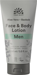 Urtekram Men Aloe Vera Baobab Face & Body Lotion -             - 