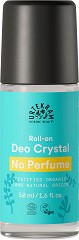 Urtekram No Perfume Roll-On Deo Crystal - Био ролон дезодорант без аромат от серията "No Perfume" - ролон