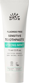 Urtekram Strong Mint Sensitive Toothpaste - Био паста с мента за чувствителни зъби - паста за зъби
