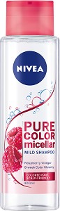 Nivea Pure Color Micellar Mild Shampoo - Мицеларен шампоан за боядисана коса - шампоан