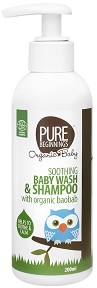 Pure Beginnings Organic Baby Soothing Baby Wash & Shampoo -        2  1     - 