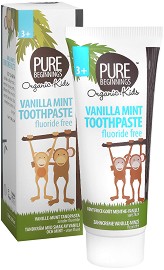 Pure Beginnings Organic Kids Vanilla Mint Toothpaste -            -   